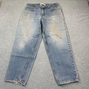 Levi's 560 Jeans Men 34x30 Light Wash Blue Denim Comfort Fit Tapered Leg Casual